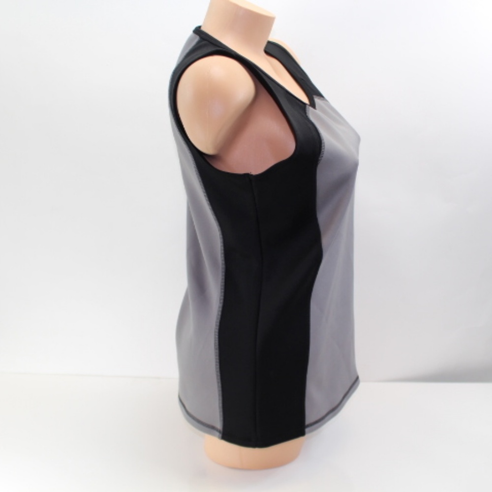 *610 Anne Klein Womens Tank Top Scuba Colorblock - Picture 5 of 6